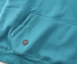 Triangle logo logo hoodie：ブルーグリーン