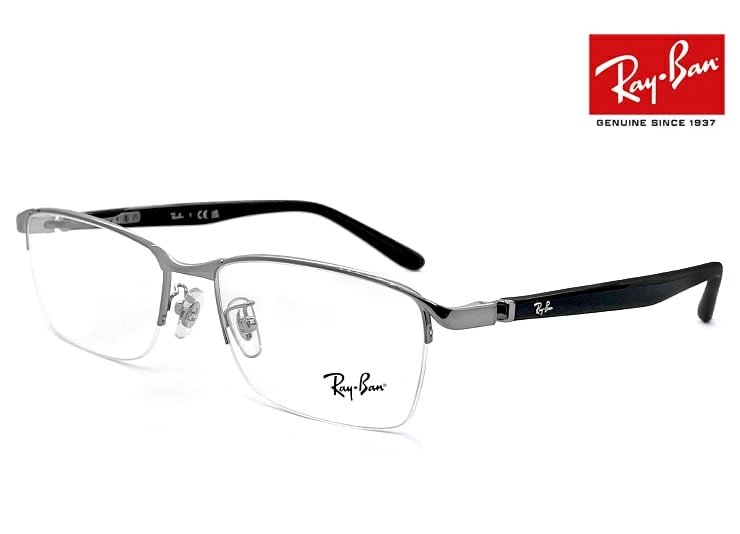 【新品】 レイバン 眼鏡 rx8746d 1074 55mm メガネ Ray-Ban チタン フレーム 黒ぶち めがね メンズ rb8746d ナイロール