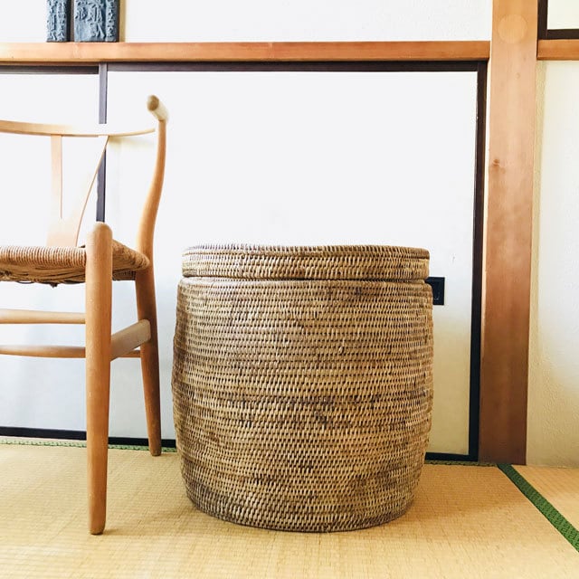 スツールにもなるカゴ 〜大〜 | 四畳半商店 Online-shop