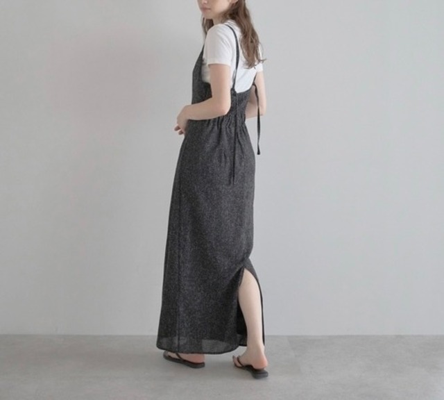 ビスチェ風レイヤードワンピース