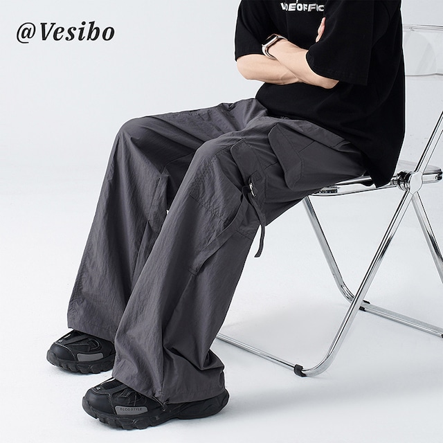 【Vesiboシリーズ】★カジュアルパンツ★ ユニセックス 3color ズボン ボトムス 夏服 かっこいい 合わせやすい