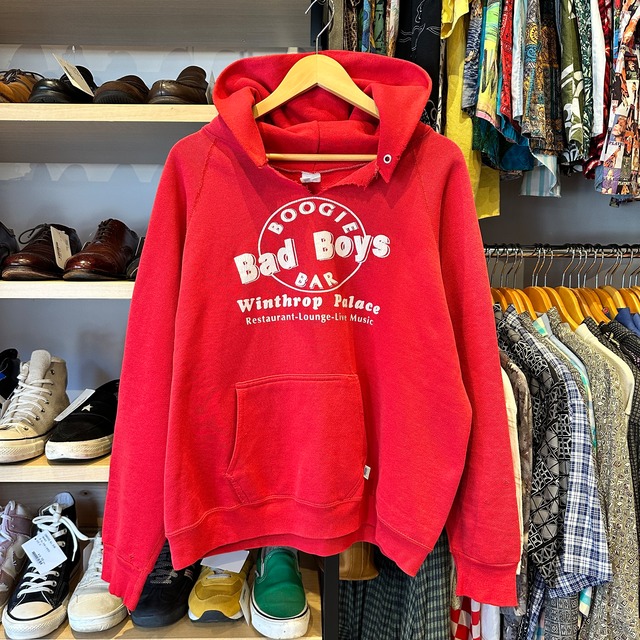 DISCUS SWEAT PARKA "BAD BOYS" RED SIZE L