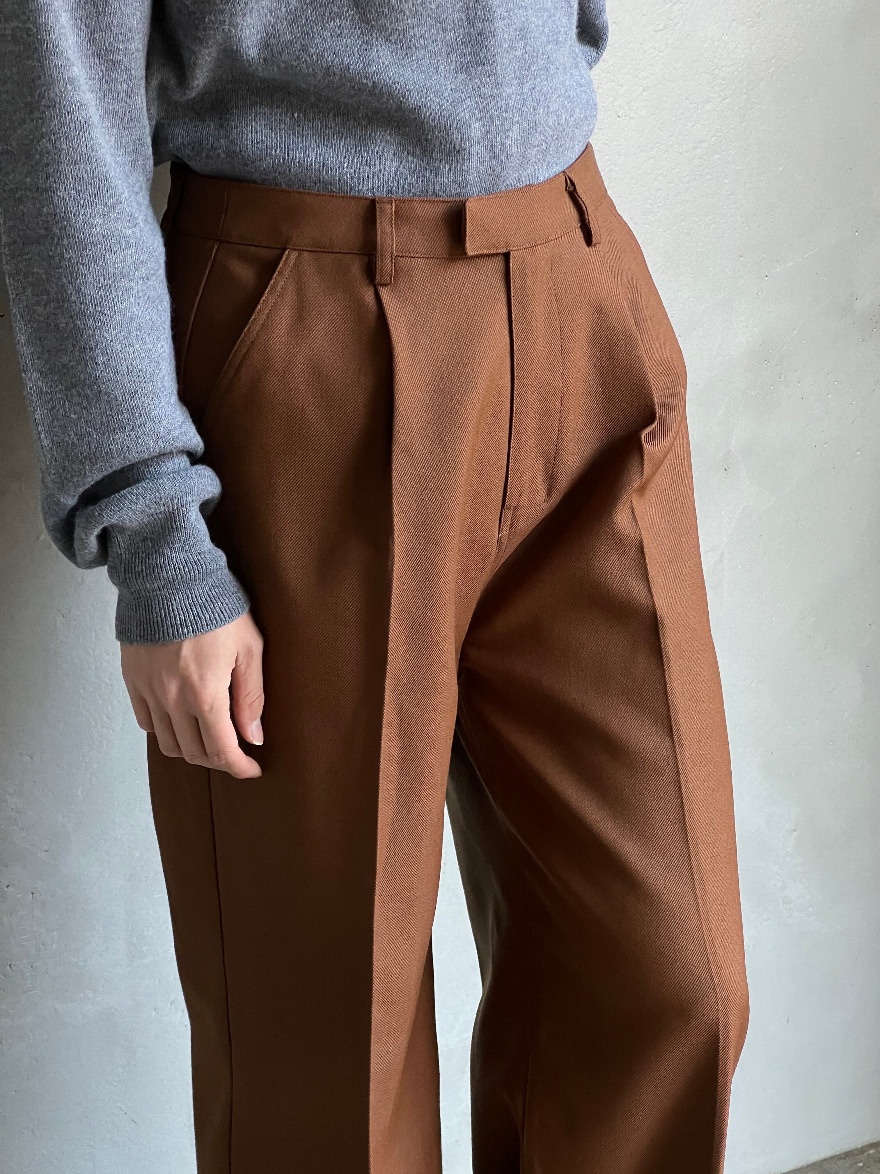 GEN IZAWA / One tuck wide slacks  