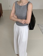 【新作5％OFF・3日間】美ライン・Pin-tuck Wide Slacks_3colors