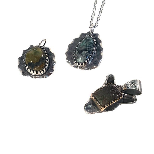 WHEELWORKS ホイールワークス Cloud Mountain Turquoise  TufaCast Texture Pendant クラウドマウンテン ターコイズ  トゥファキャスト テクスチャ ペンダント　インディアンジュエリー