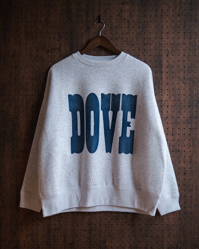 "dove" sweat shirt in gray / 裏起毛仕様（受注生産）
