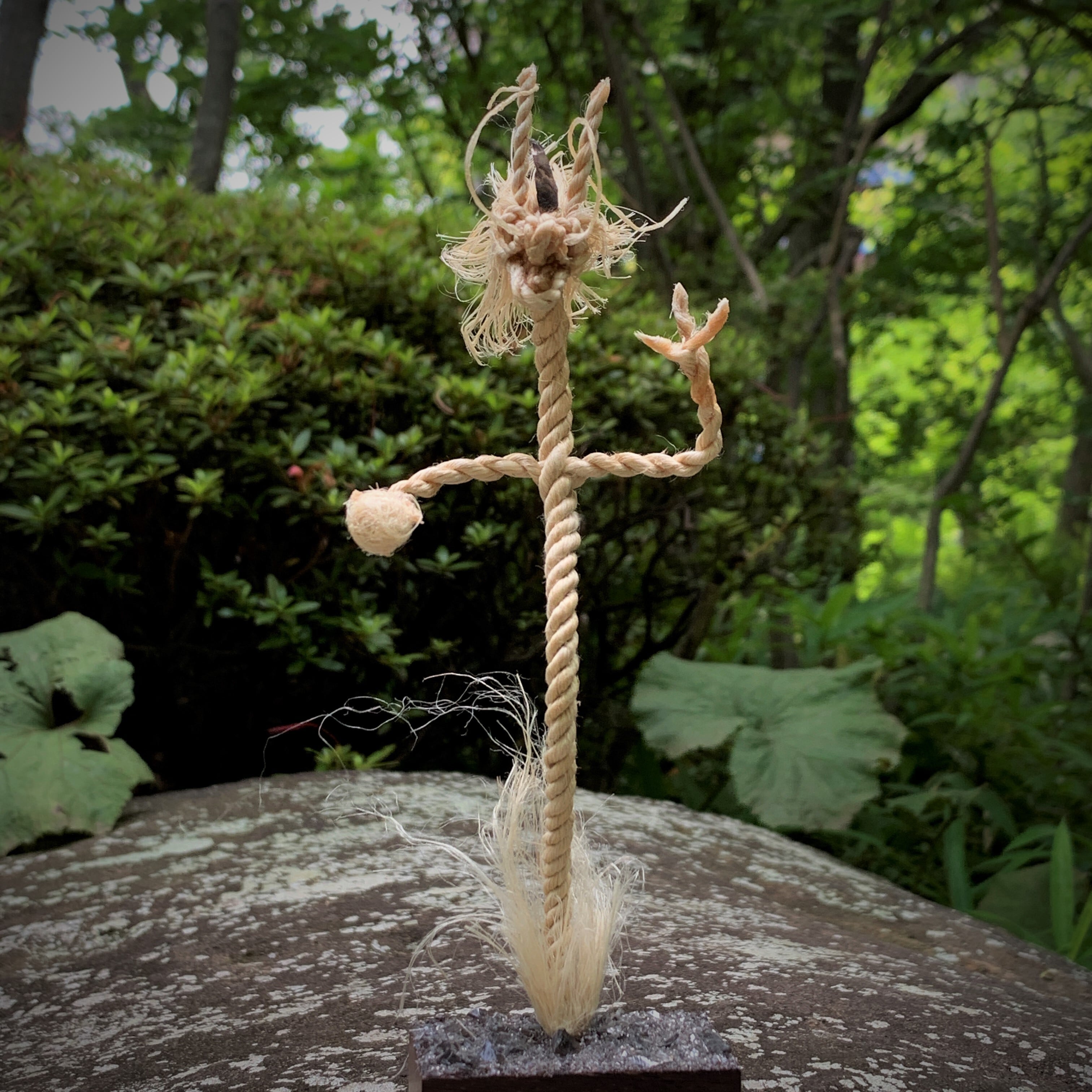 mini縄文龍【精麻・オブシディアン】右に珠 | earth venus