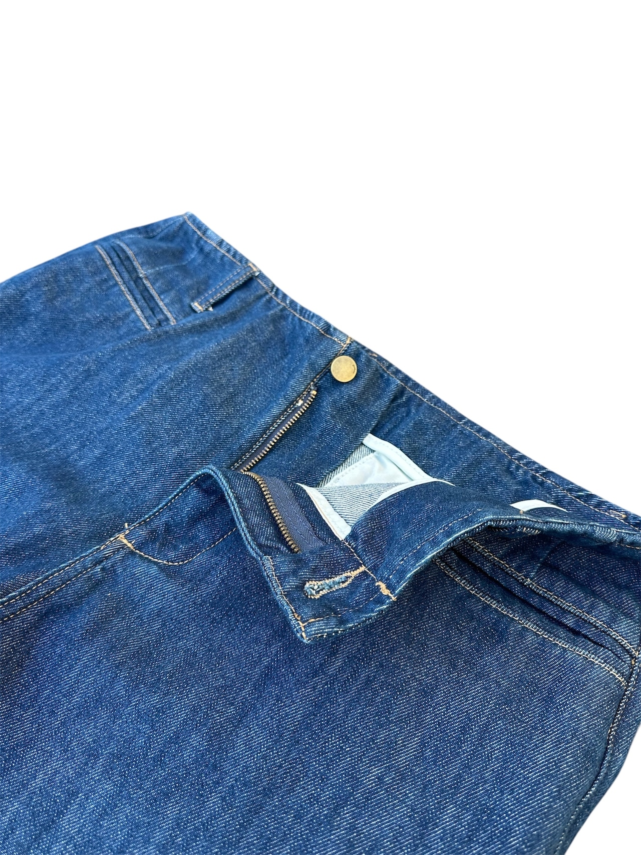 Semi Flare Slacks Denim