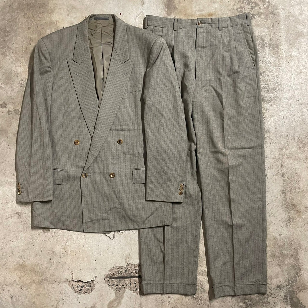COMME des GARÇONS HOMME DEUX】AD1991 wool double setup suit 