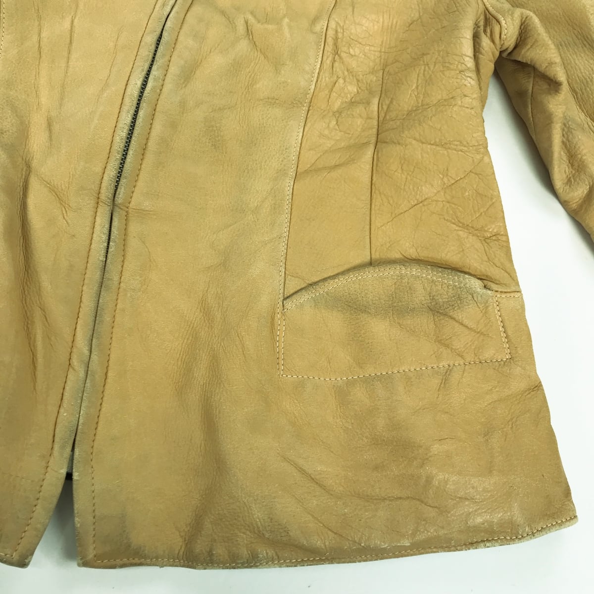 W.B PLACE & CO 40年代 ディアスキン レザージャケット ライト