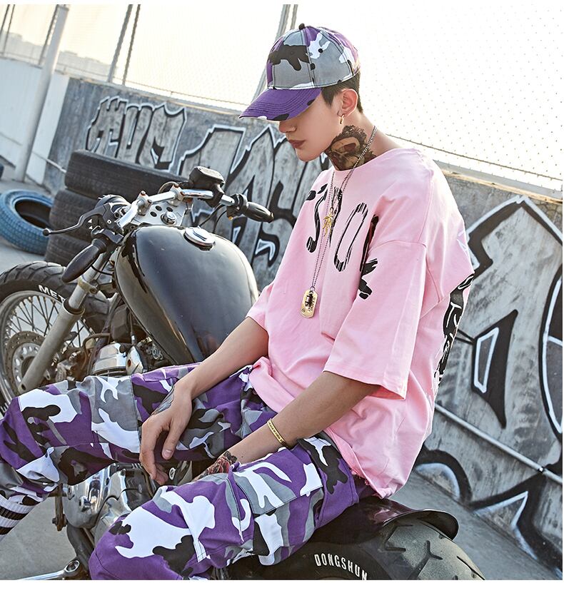 全2色 Tシャツ カットソー プリント カジュアル ストリート 