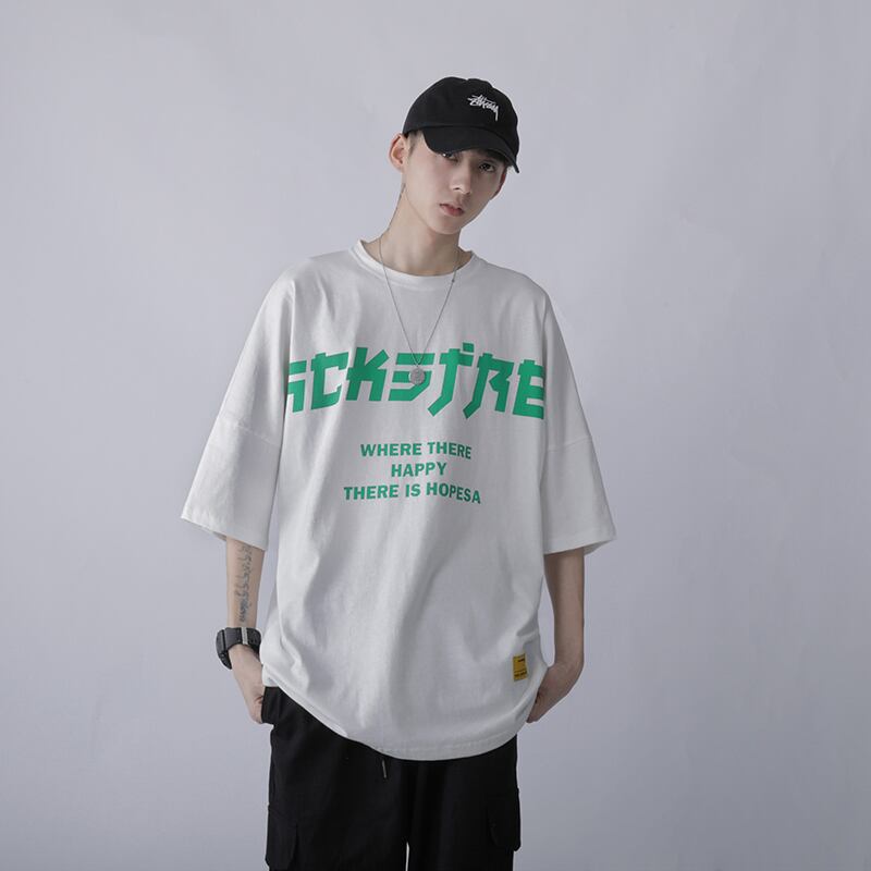全2色 Tシャツ カットソー プリント カジュアル シンプル