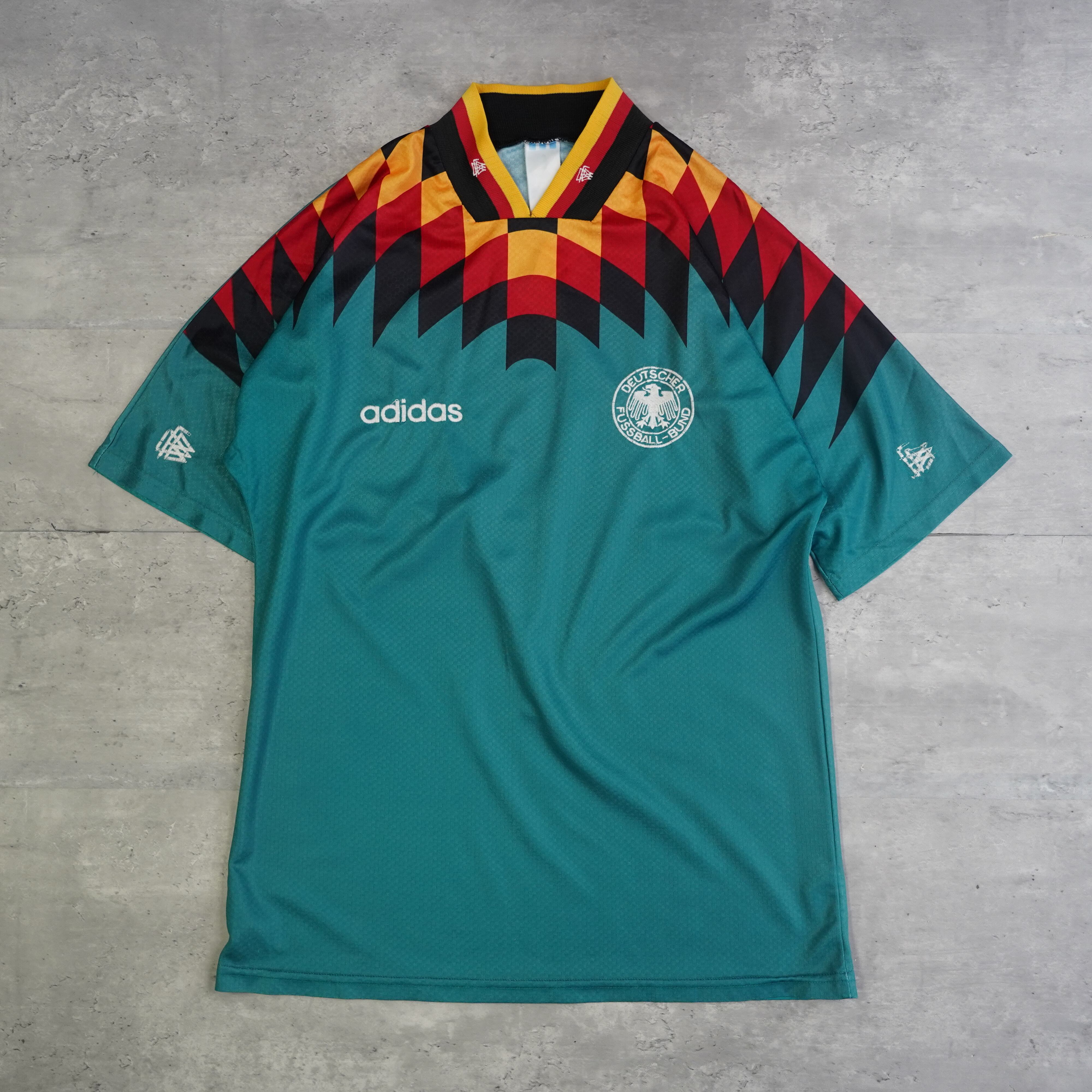 1994 adidas アディダス サッカー ドイツ代表 アウェイ ユニフォーム