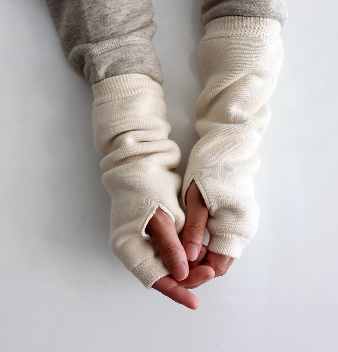 biollne(ビオルネ) オーガニックコットン アームウォーマー レディース