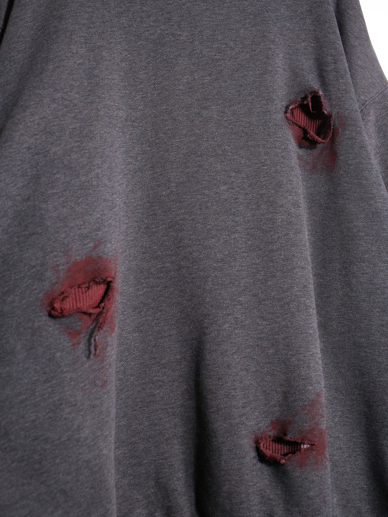 REMAKE /  blood cross design zip-up foodie - 18