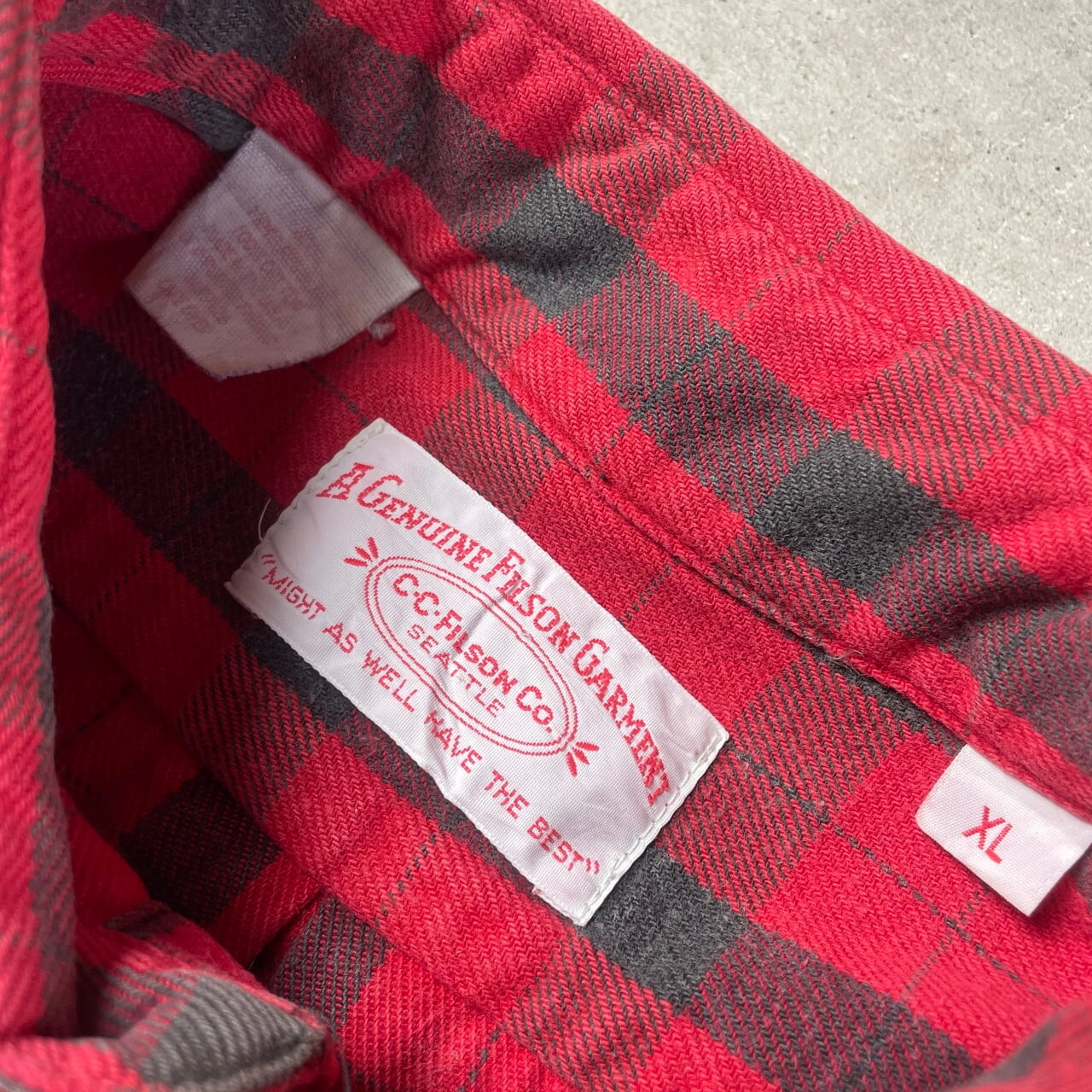 USA製 90年代 A GENUINE FILSON GARMENT チェック 長袖シャツ