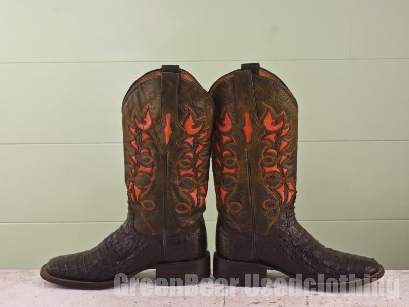 メキシコ製 ルケーシー Lucchese ビンテージ ウエスタンブーツ ワニ革