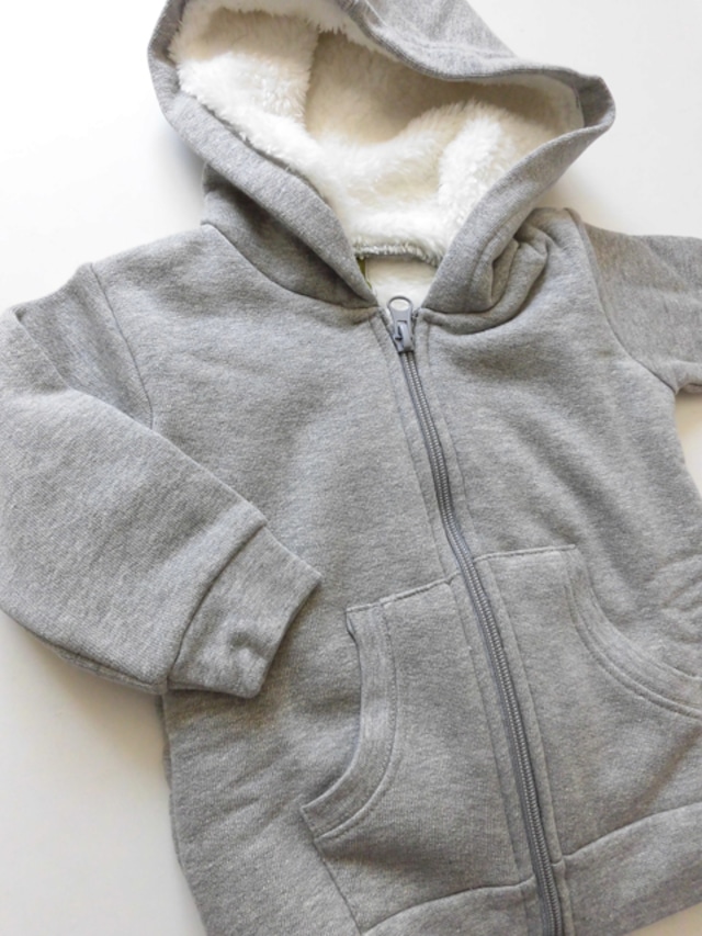 オーガニックコットン　裏ボアパーカー　ベビー服　Colville Hoodie　【nui】