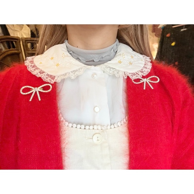 【sale】angora knit gown : red