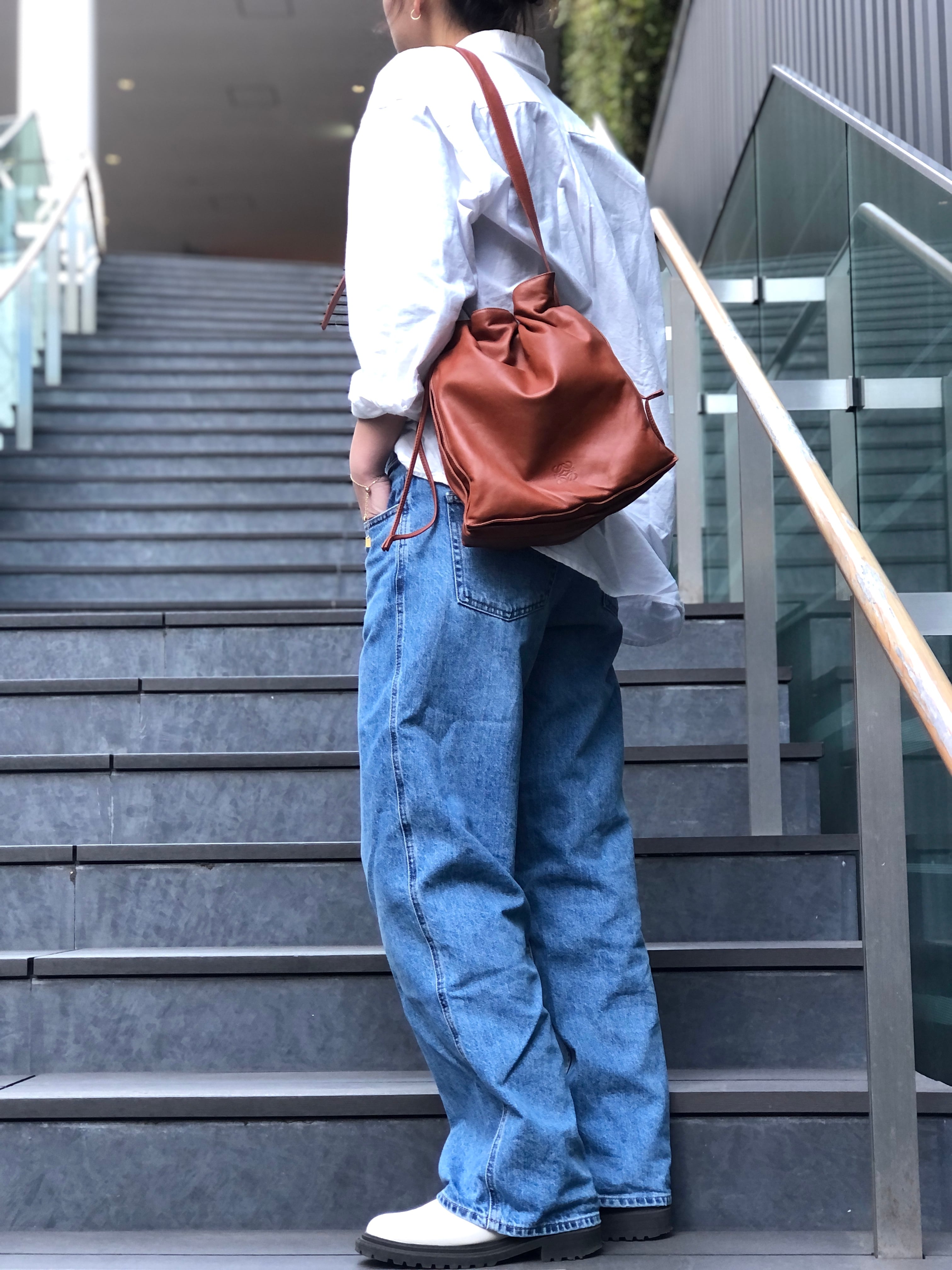LOEWE ロエベ ショルダーバッグ ブラウン 巾着 vintage ヴィンテージ