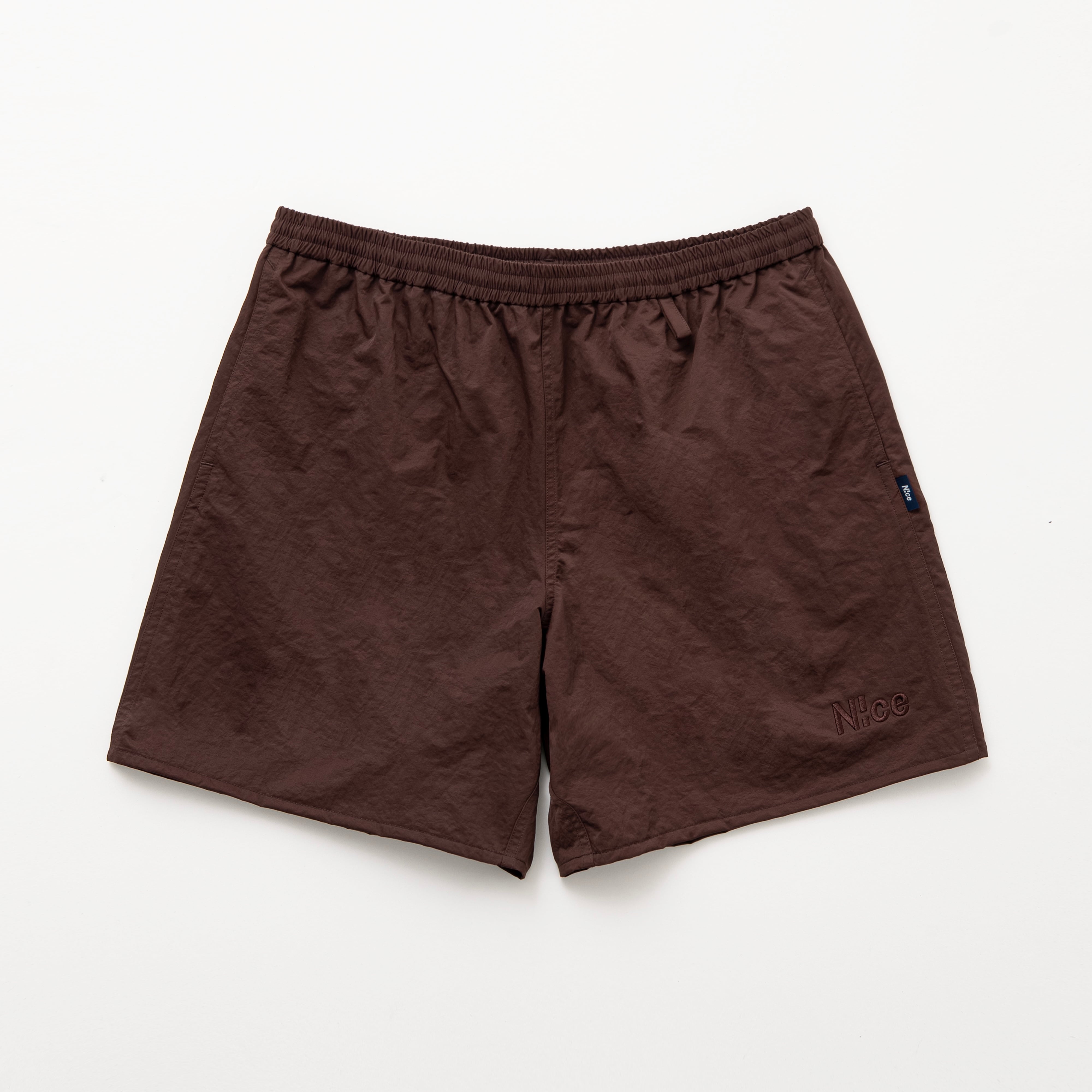N!ce nylon half pants(BROWN)