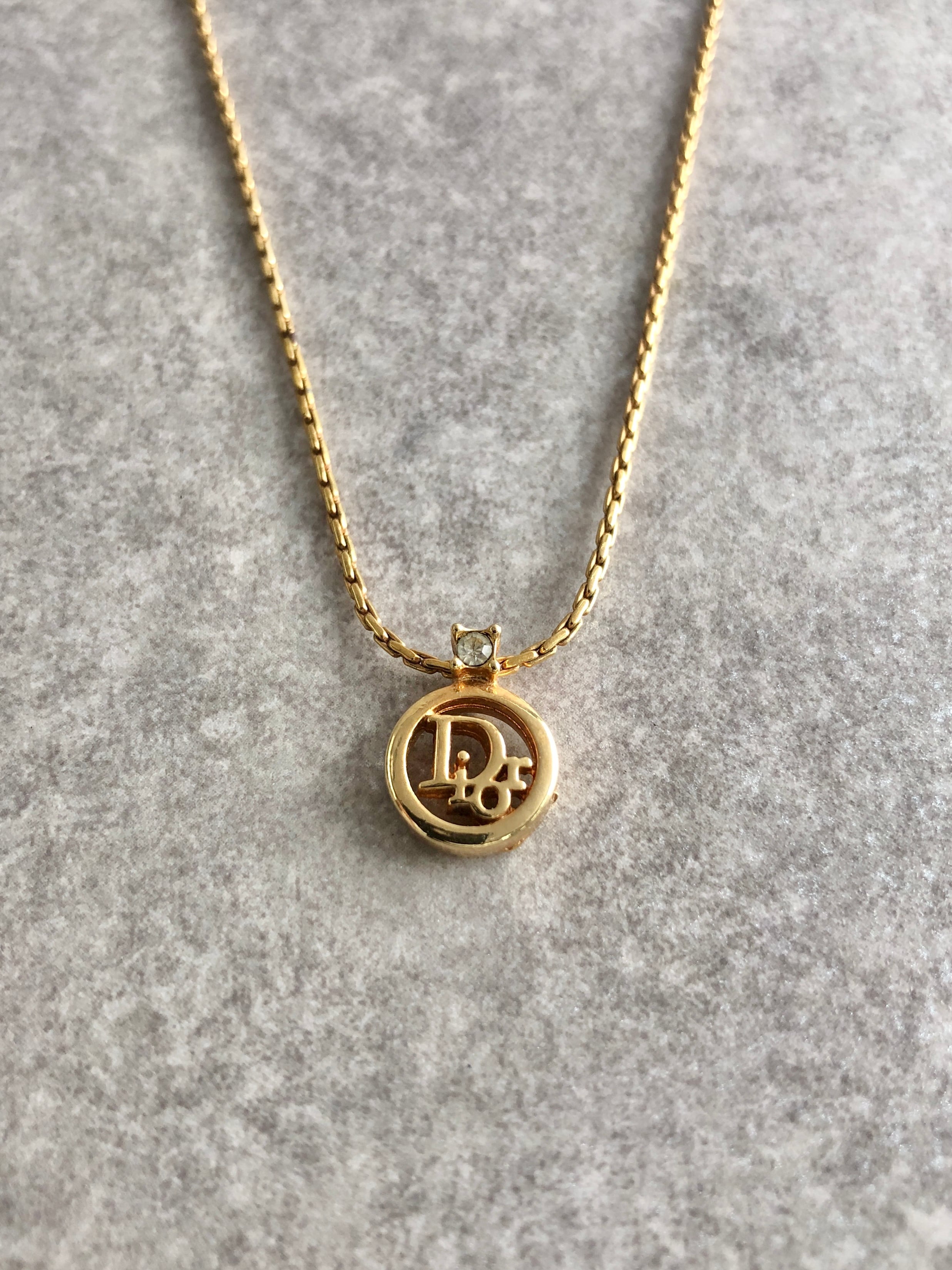 Christian Dior クリスチャン ディオール ネックレス ゴールド