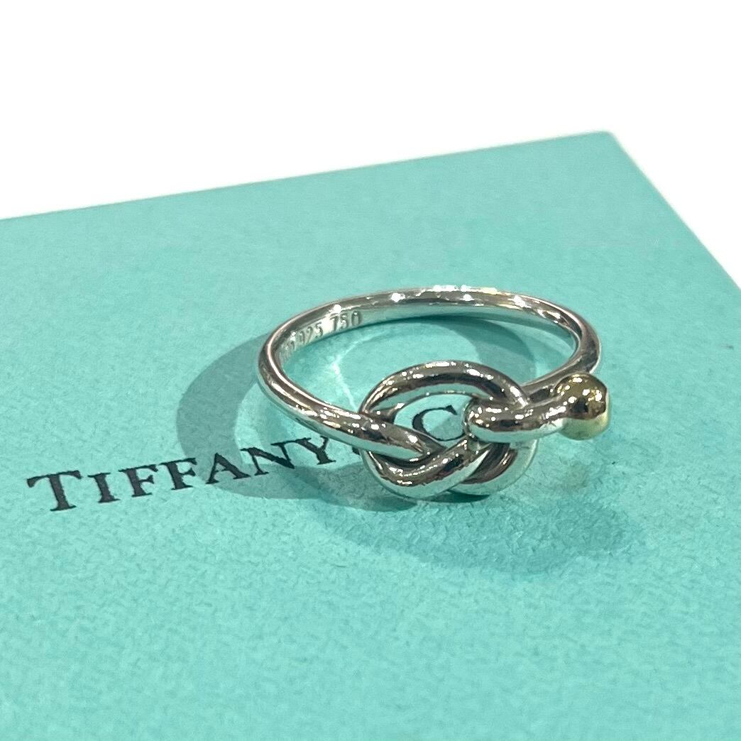 TIFFANY&CO】【15.5-16号】2958 コンビ 結コンビツイストノットリング