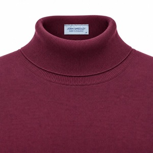 ★定価46,200円・新品未使用★ジョンスメドレー HAWLEY ホーリー 最高級シーアイランドコットン タートルネックニット アマランス Mサイズ
