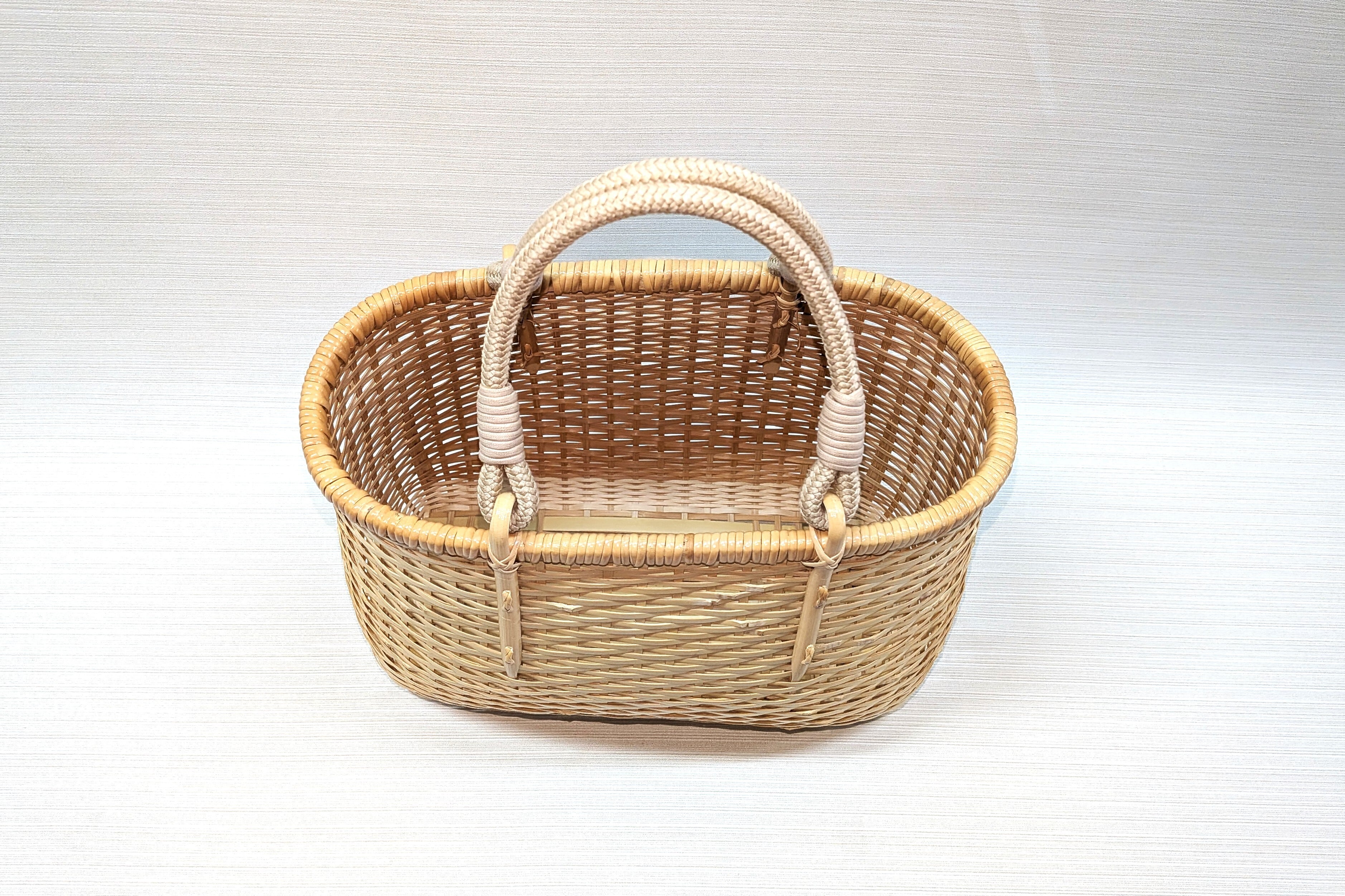 大分オンセバッグ　買物篭紐手　特大白 (No 10)