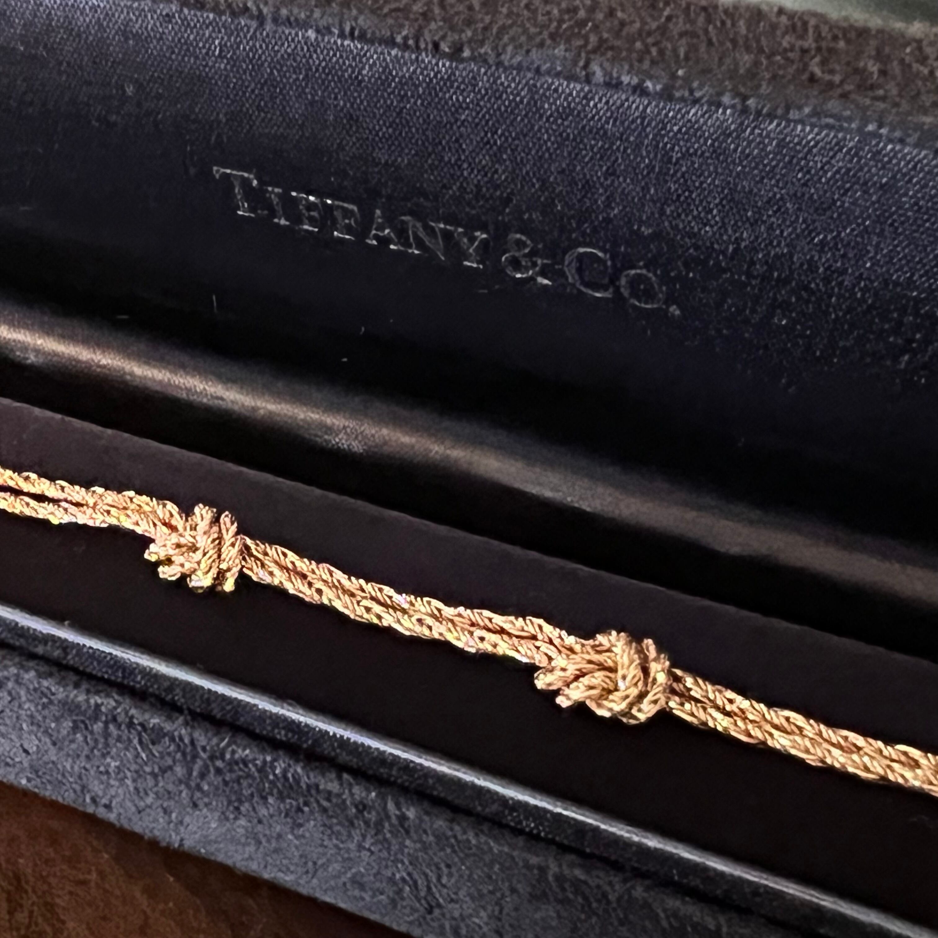ティファニー Tiffany key ring 14k rope knot
