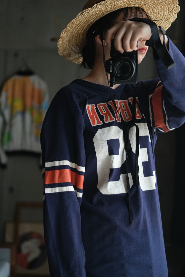 OK／80's "Russell Athletic" football shirt／made in usa