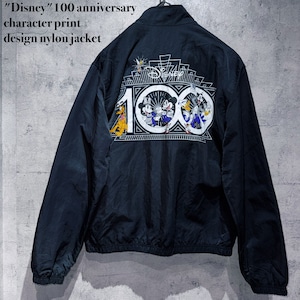 "Disney"100 anniversary character print  design nylon jacket