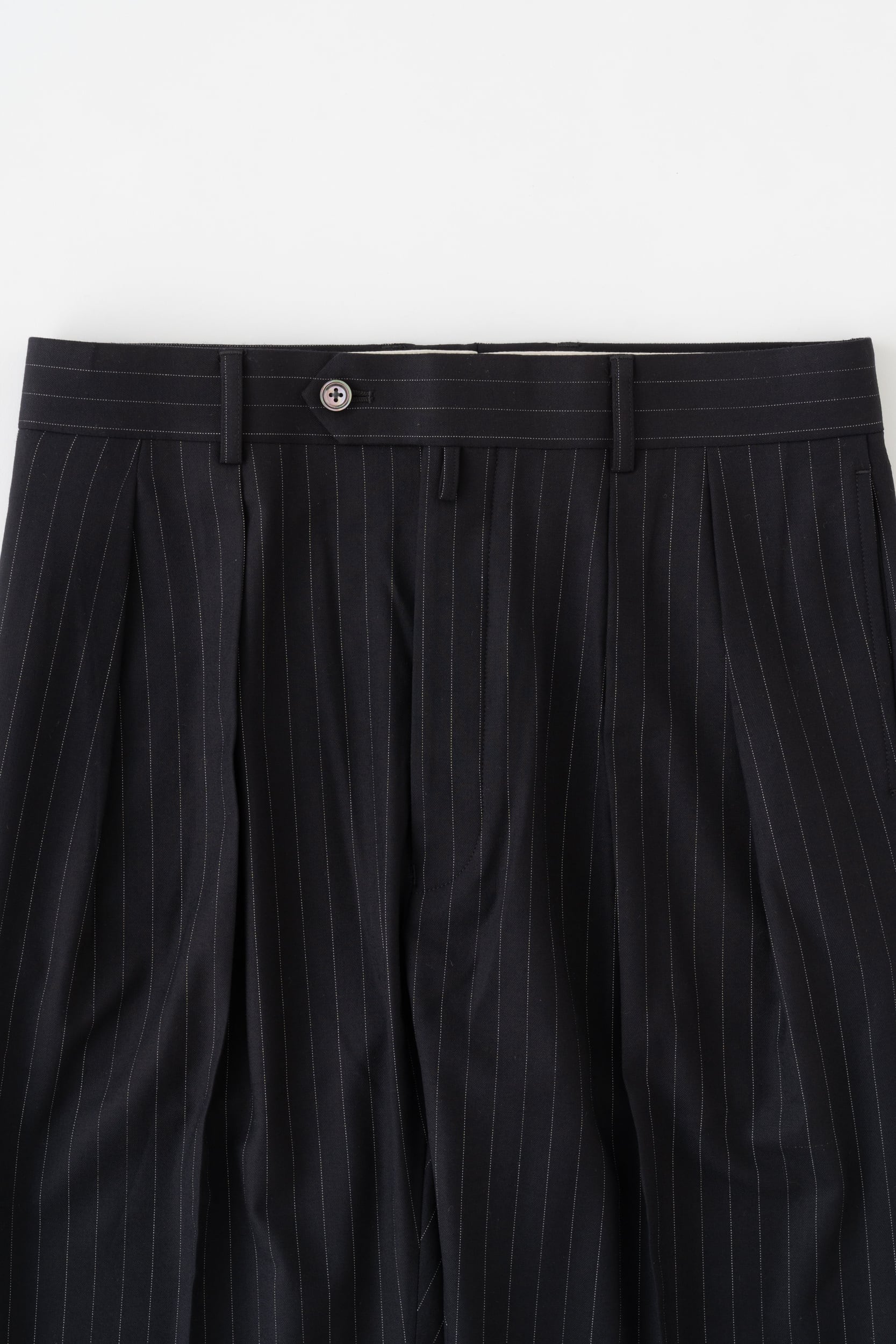 パンツ / NEAT / 140's Wool stretch Pinstripe / Standard / NAVY | Y