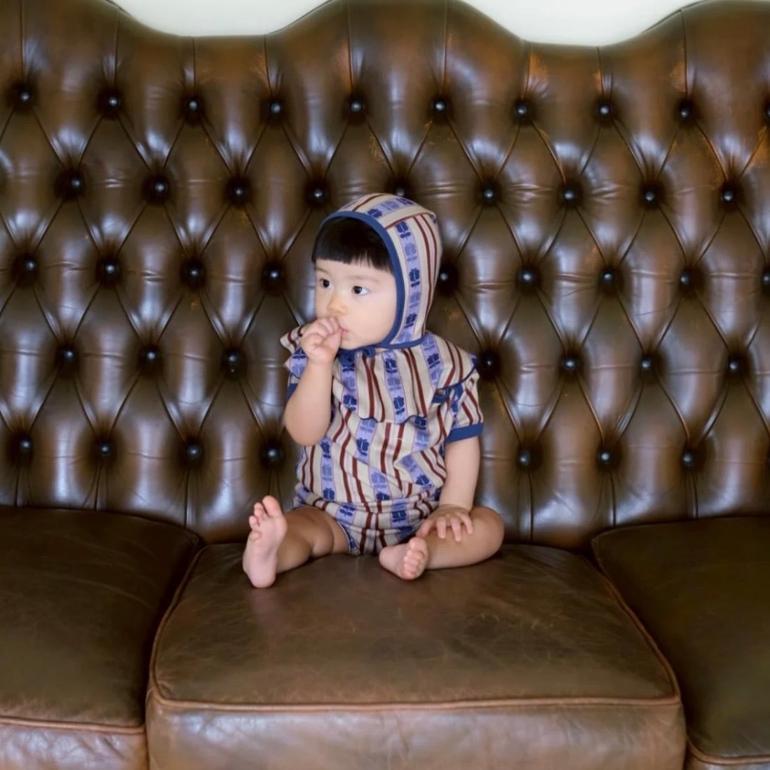 &pal/retro stripe rompers - 3col