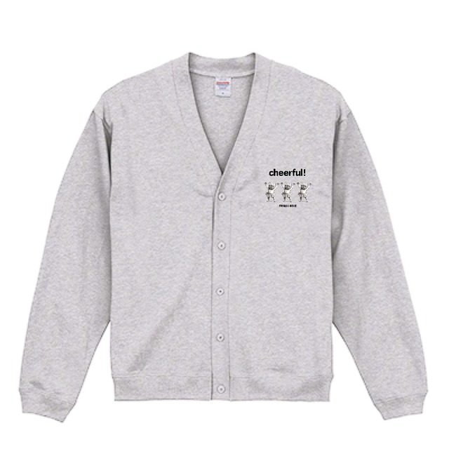 FREBULL CHEER ルーズフィットカーディガン ライトグレー P00551