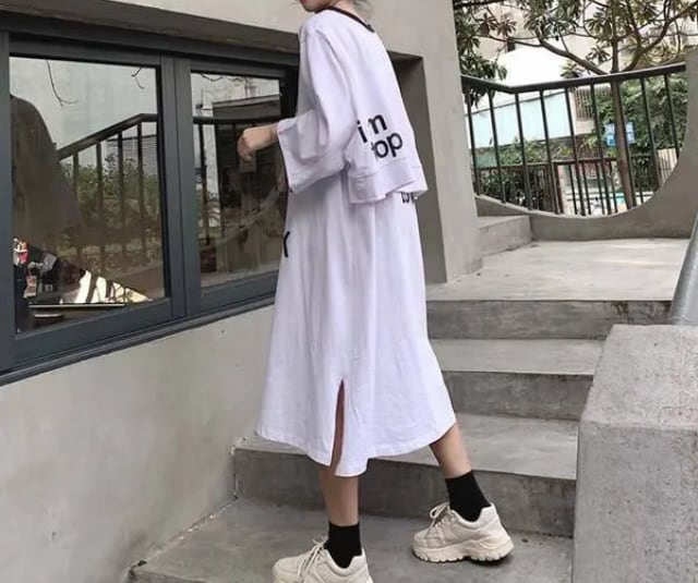 レディース 【残り1着◎】レディース オルチャン グラフィティ ロング 