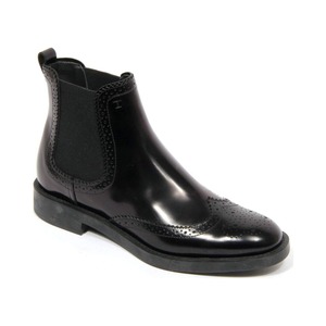 TOD'S トッズ レディース サイドゴアブーツ レザー ブラック
