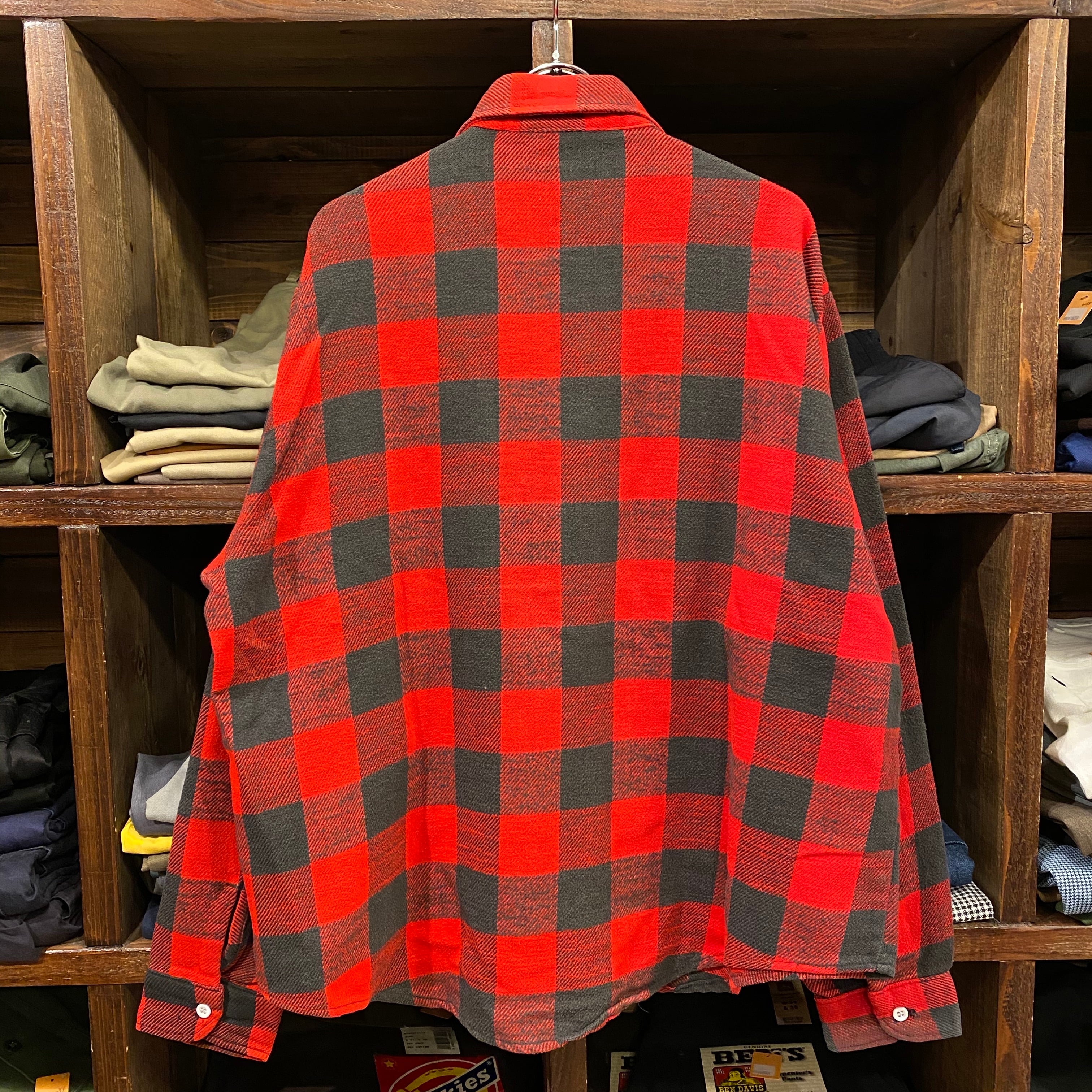 60s winter king バッファローチェックシャツ L 【激安アウトレット