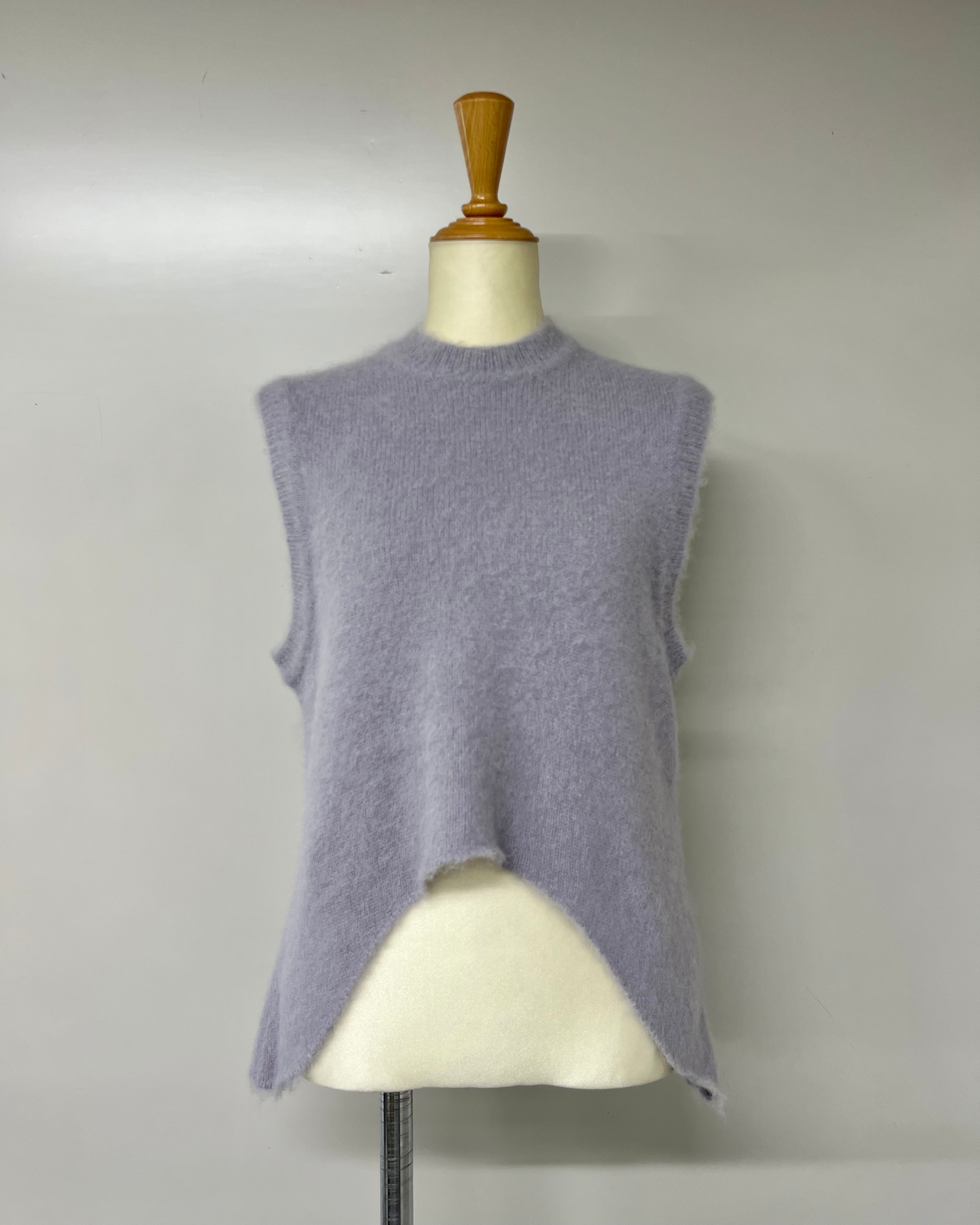 ☆Mame Kurogouchi / Brused Alpaca Sleeveless Knitted Top