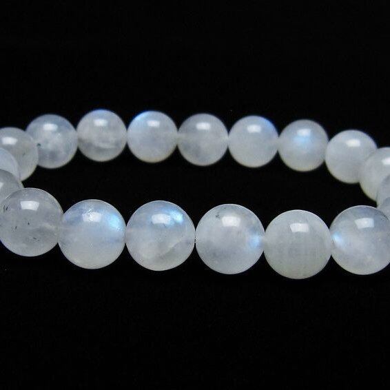 ムーンストーン ブレスレット 10mm 一点物 メール便可 [M便 1/10] 111-44837