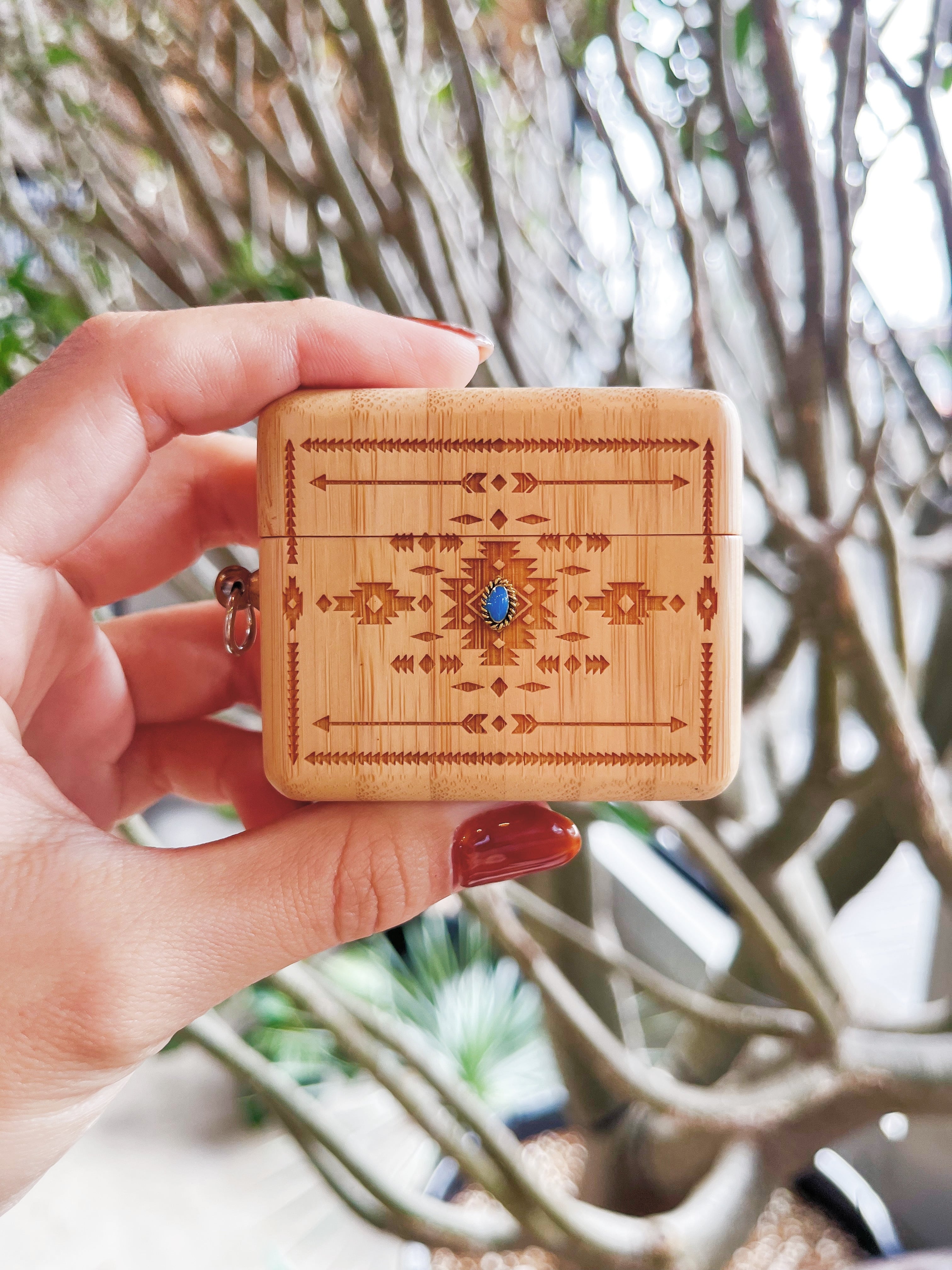 AirPods Pro,第3世代 wood case(Native square) | ALOHA GLASS