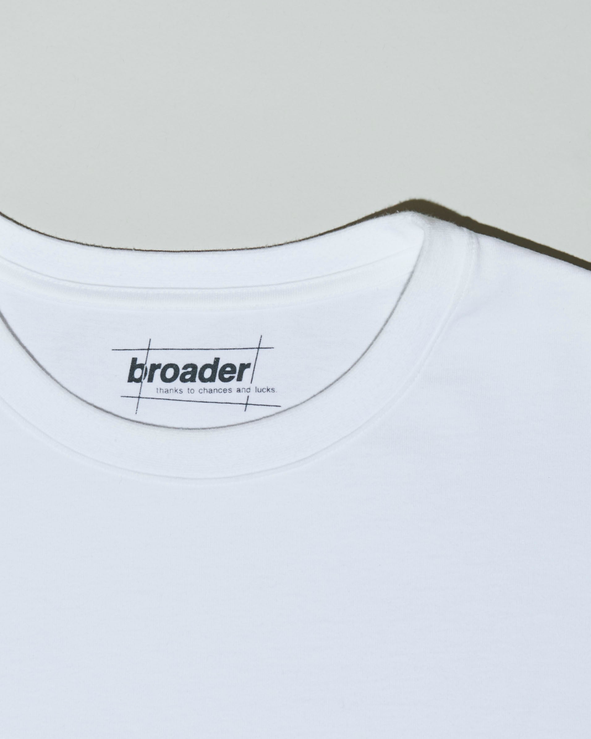 BRD BASIC LONG SLEEVE TEE / WHITE | broader