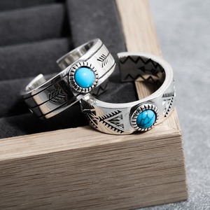 S925 Indian Turquoise Ring / B&C