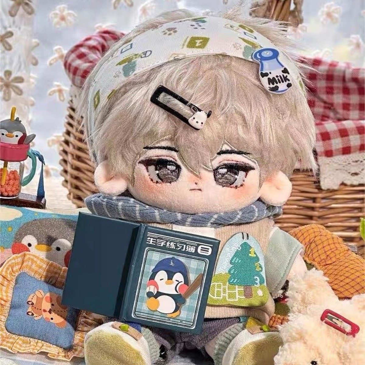 ✿20cm✿ モカ 骨なし 無属性ぬいぐるみ 本体 着せ替えぬいぐるみ綿 