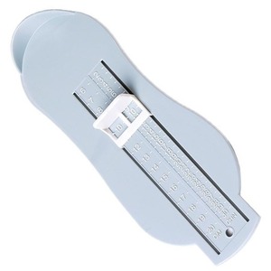 【特価処分】フットメジャー 足型計測器 子供用フットメジャー フットスケール 長さ測定器 軽量 シンプル 便利 調節可能 6-20cm ブルー [並行輸入品]