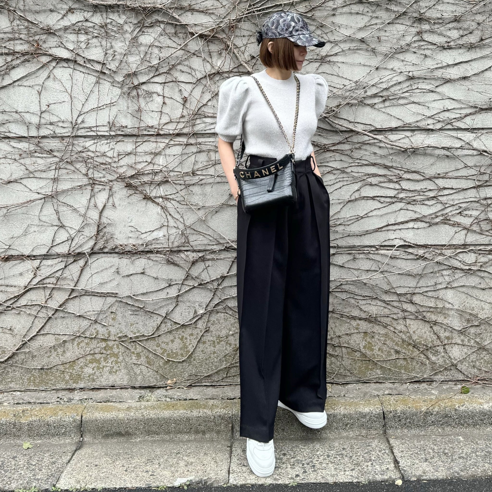 ラメニットプルオーバー Corinne シルバー | Cygne 