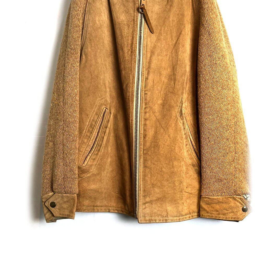 ジャケット・アウター McGREGOR SUEDE LEATHER PANEL KNIT JACKET ジャケット・アウター McGREGOR SUEDE LEATHER PANEL KNIT JACKET