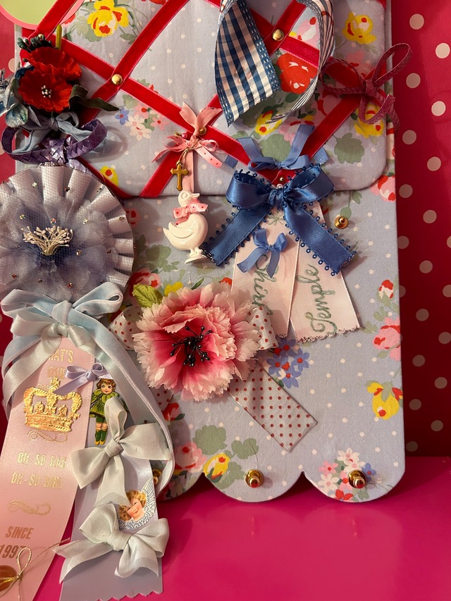 ブルーのお花のペルメル （240916）