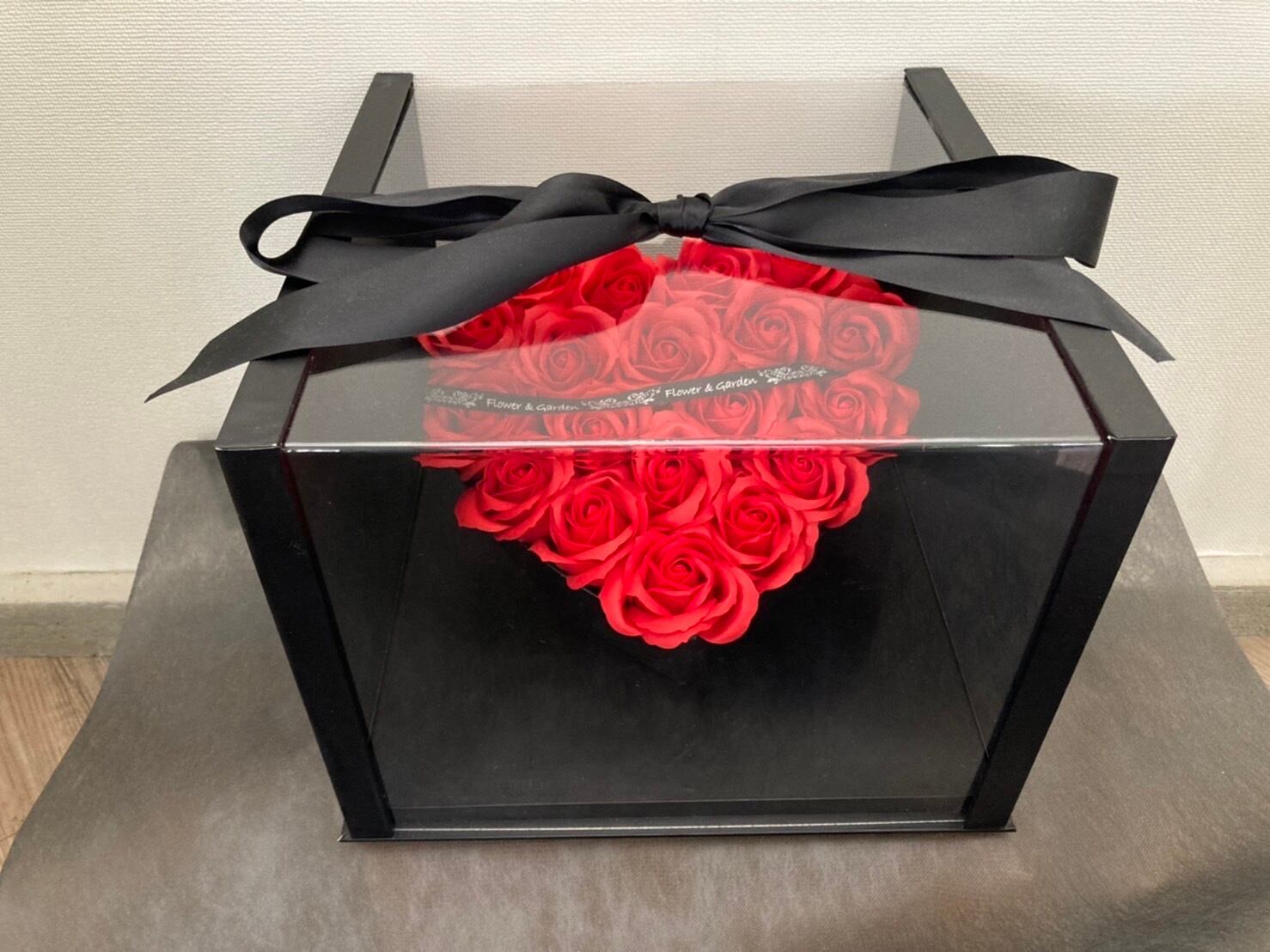 【送料無料】HEART BOX RED　贈り物　インテリア