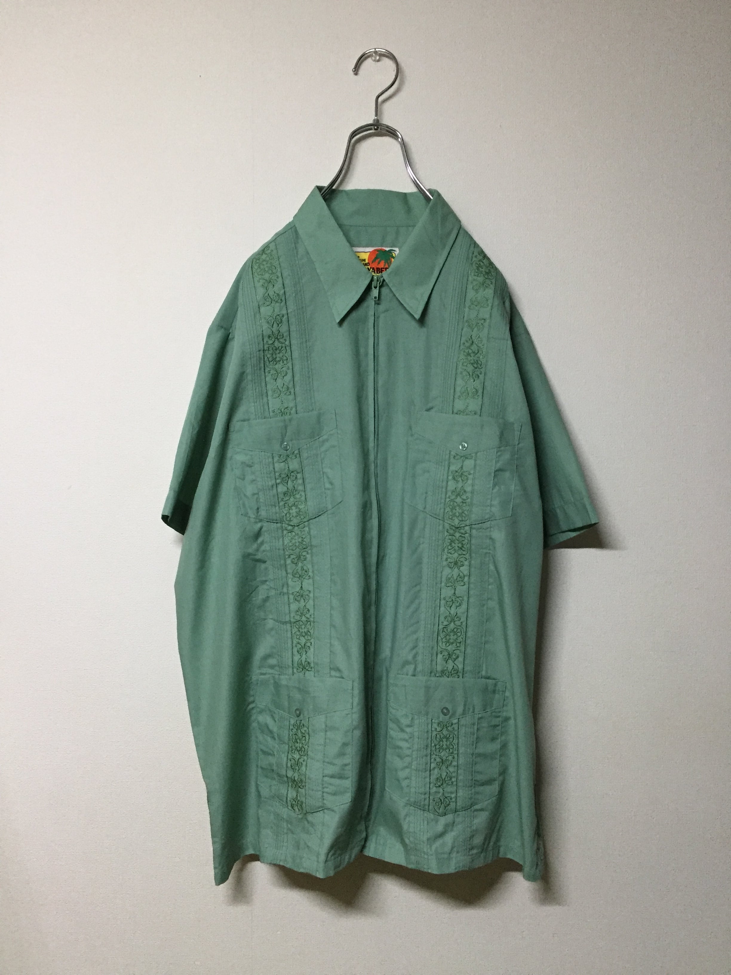 キューバシャツ 半袖 刺繍 | 古着屋 KafuCa